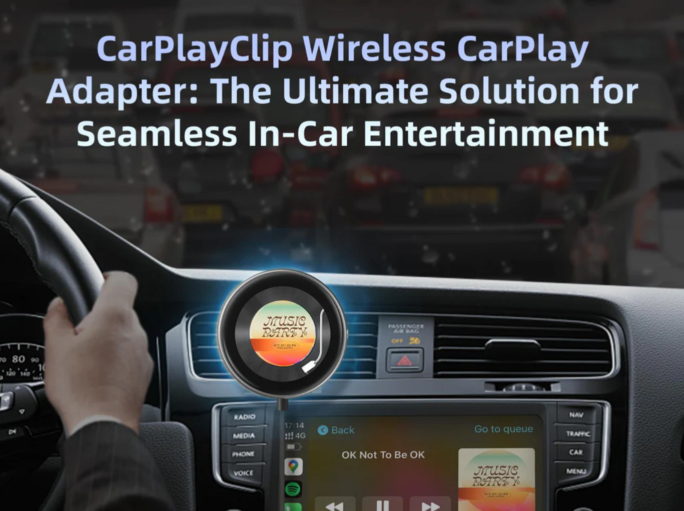CarPlayClip 无线 CarPlay 适配器：无缝车载娱乐的终极解决方案