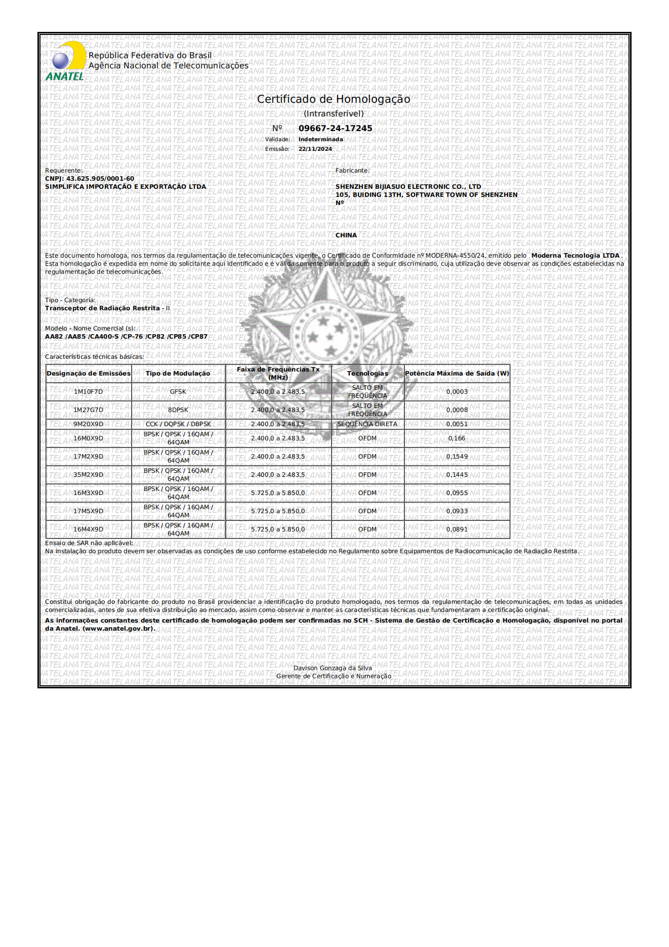 4550-24_CERT_HOMOLOGACAO_00证书